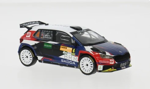 Skoda Fabia Rally2 No.4 Lavanttal Rally 2024 Wagner/Ostlender - 1:43